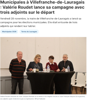 Municipales 2026 de Villefranche de Lauragais